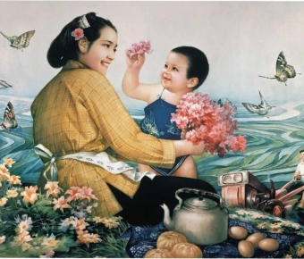 Ʒ���껭�еļҹ��黳