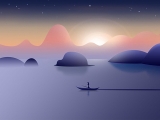 画纸上的海